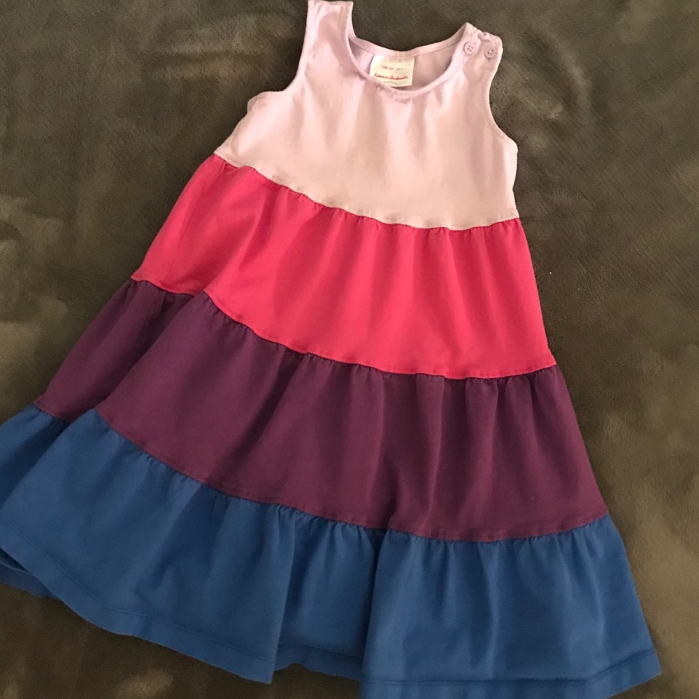 Hanna Andersson colorblock Twirl Power dress